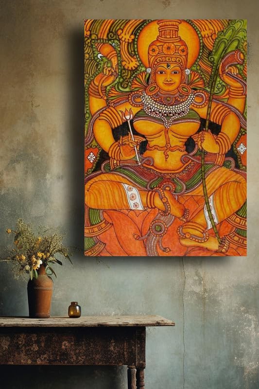 Art to Doors | Lalithadevi Mural Painting | Artist Duvvuri Srivalli Hyndavi | Vertical | Art Prints | Home Decor | Wall Decor | Gift Items | Wall Art | Canvas Frame