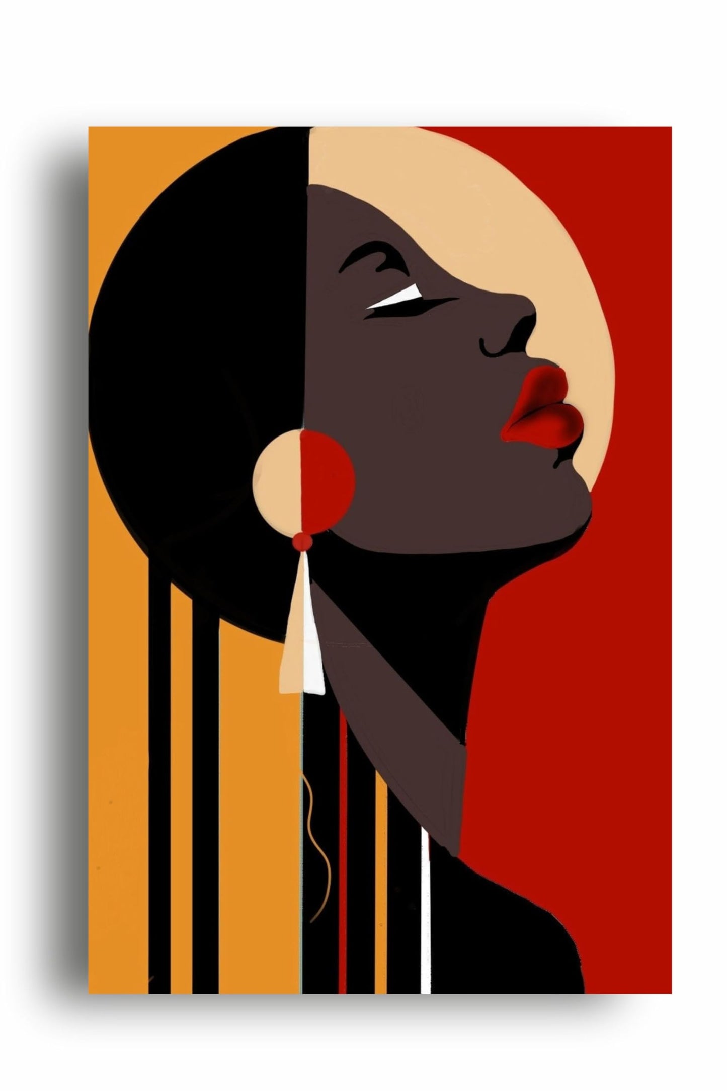 Art to Doors | Africans Women Wall Art | Artist Mohini Malviya | Vertical | Art Print | Home Decor | Wall Decor | Gift Items | Wall Art