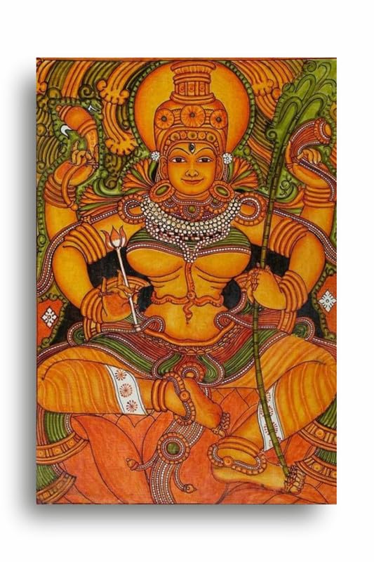 Art to Doors | Lalithadevi Mural Painting | Artist Duvvuri Srivalli Hyndavi | Vertical | Art Prints | Home Decor | Wall Decor | Gift Items | Wall Art | Canvas Frame