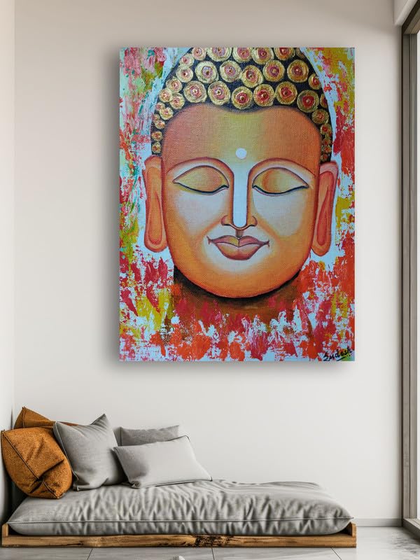 Art to Doors | The Buddha | Artist Sudesh Kundley | Vertical | Art Print | Home Decor | Wall Decor | Gift Items | Wall Art