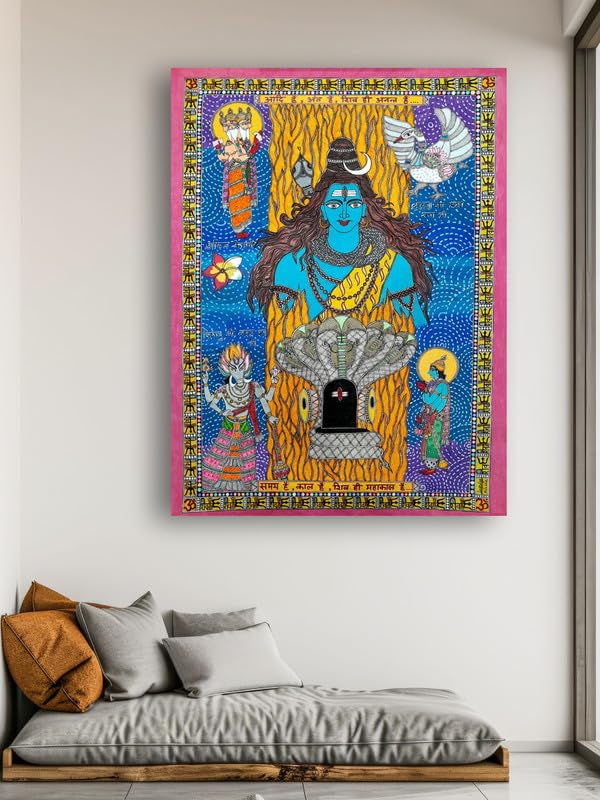 Art to Doors | Aadi Anant Shiv | Artist Supriya Mishra | Vertical | Art Print | Home Decor | Wall Decor | Gift Items | Wall Art