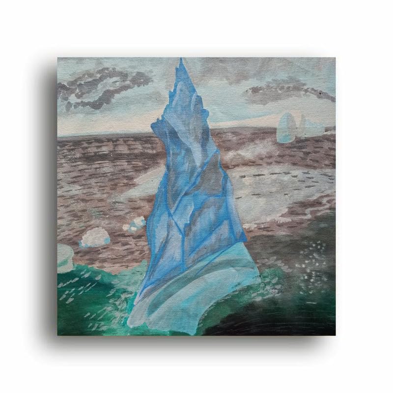 Art to Doors | Ice Berg | Artist Lovina Cano | Square | Art Print | Home Decor | Wall Decor | Gifts for Women | Gifts for Men | Wall Art | Canvas Frame