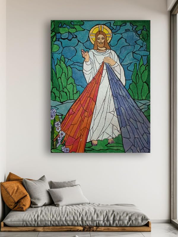 Art to Doors | Divine Mercy | Artist Lovina Cano | Vertical | Art Prints | Home Decor | Wall Decor | Gift Items | Wall Art