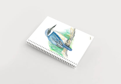 Art to Doors | Bird | Artist Jhankar| Artconnect Studios| Spiral Notebooks | A5 Size Paper | 120 Pages | 70 GSM Paper | Attractive Cover Designs