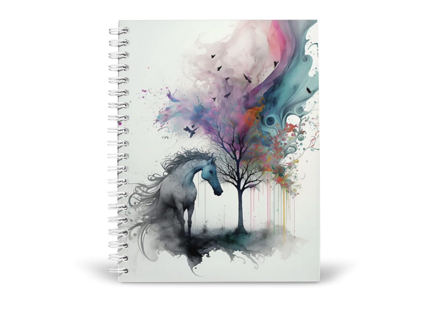 Art to Doors | Power of the Horse | Spiral Notebooks | A5 Size Paper | 120 Pages | 70 GSM Paper | Attractive Cover Designs