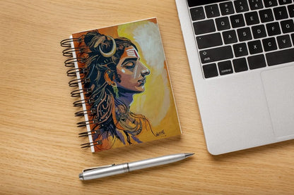 Art to Doors | Sharva | Artist Vaibhavi | Spiral Notebooks | A5 Size Paper | 120 Pages | 70 GSM Paper | Attractive Cover Designs | Soft Cover | Notebooks for College Students