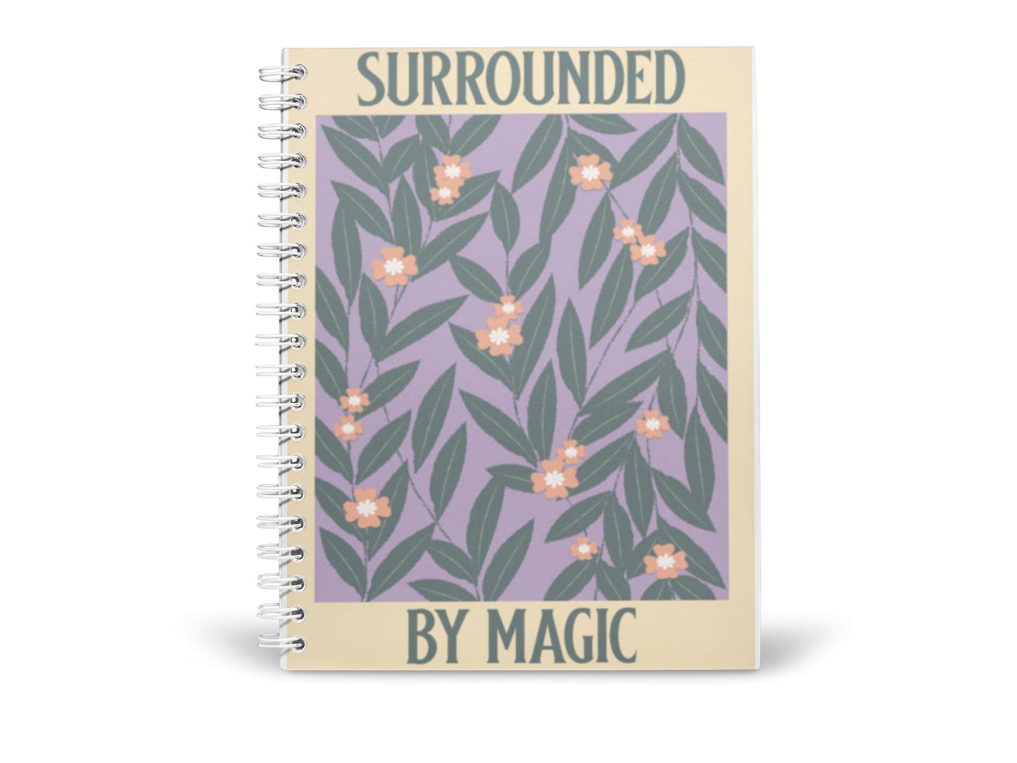 Art to Doors | Surrounded By Magic | Spiral Notebooks | A5 Size Paper | 120 Pages | 70 GSM Paper | Attractive Cover Designs