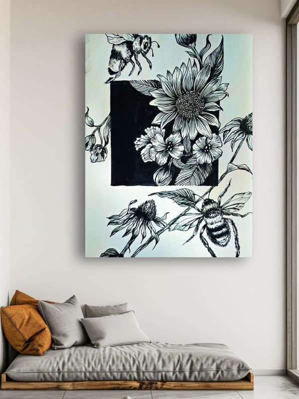 Art to Doors| Garden | Artist Fatima Akhun | Rectangle | Art Print | Home Decor | Wall Decor | Gift Items | Canvas Frame