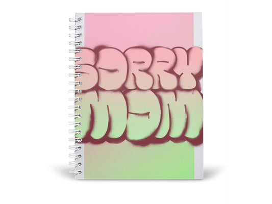 Art to Doors | Sorry Mom | Spiral Notebooks | A5 Size Paper | 120 Pages | 70 GSM Paper | Attractive Cover Designs