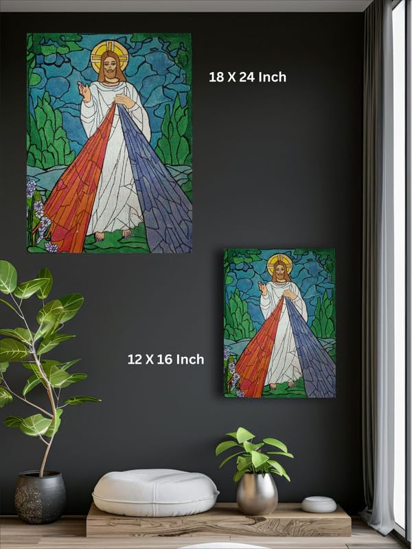 Art to Doors | Divine Mercy | Artist Lovina Cano | Vertical | Art Prints | Home Decor | Wall Decor | Gift Items | Wall Art