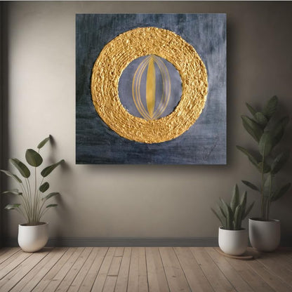 Art to Doors | Golden Sphere | Artist Lovina Cano | Vertical | Art Print | Home Decor | Wall Decor | Gift Items | Wall Art | Canvas Frame