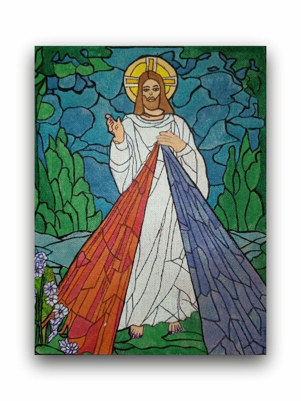 Art to Doors | Divine Mercy | Artist Lovina Cano | Vertical | Art Prints | Home Decor | Wall Decor | Gift Items | Wall Art