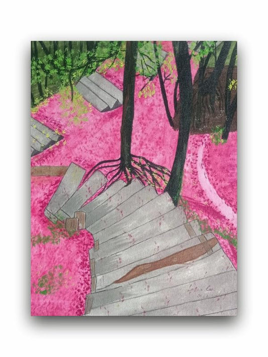 Art to Doors | Sakura Feeling | Artist Lovina Cano | Vertical | Art Print | Home Decor | Wall Decor | Gift Items | Wall Art