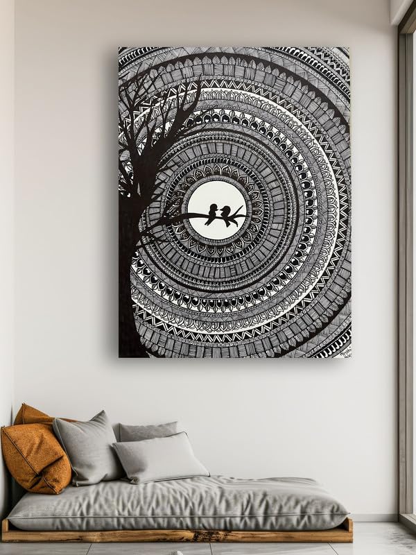 Art to Doors| Mandala Art | Artist Ayushi Sodani | Rectangle | Art Print | Home Decor | Wall Decor | Gift Items | Canvas Frame