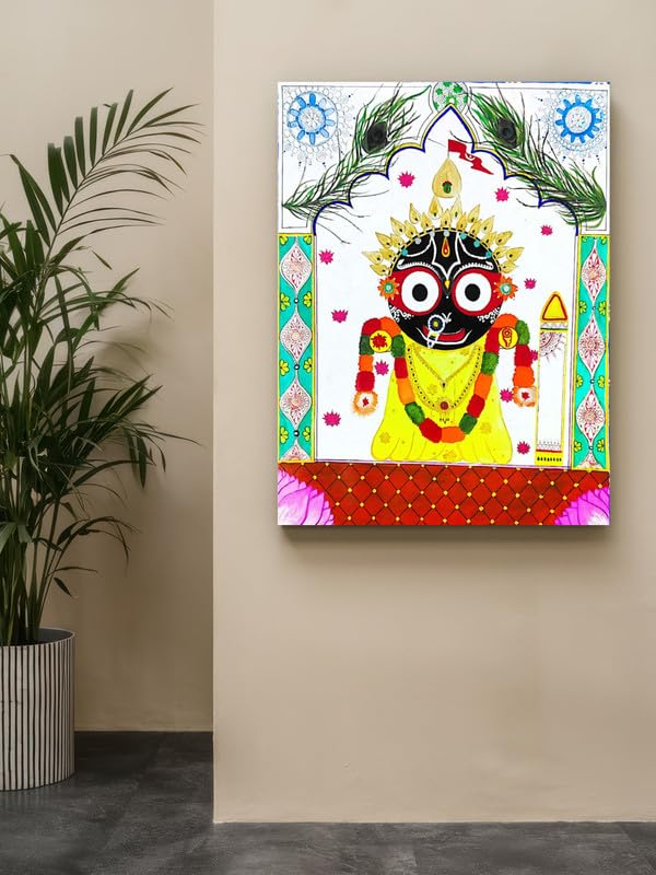 Art to Doors | Jagganath | Artist Laxmi Priya Das | Vertical | Art Prints | Home Decor | Wall Art | Gift Items | Canvas Frame