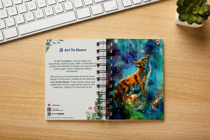 Art to Doors | The Eye Of Wisdom | Artist K Kaur | Spiral Notebooks | A5 Size Paper | 120 Pages | 70 GSM Paper | Attractive Cover Designs | Soft Cover | Notebooks for College Students