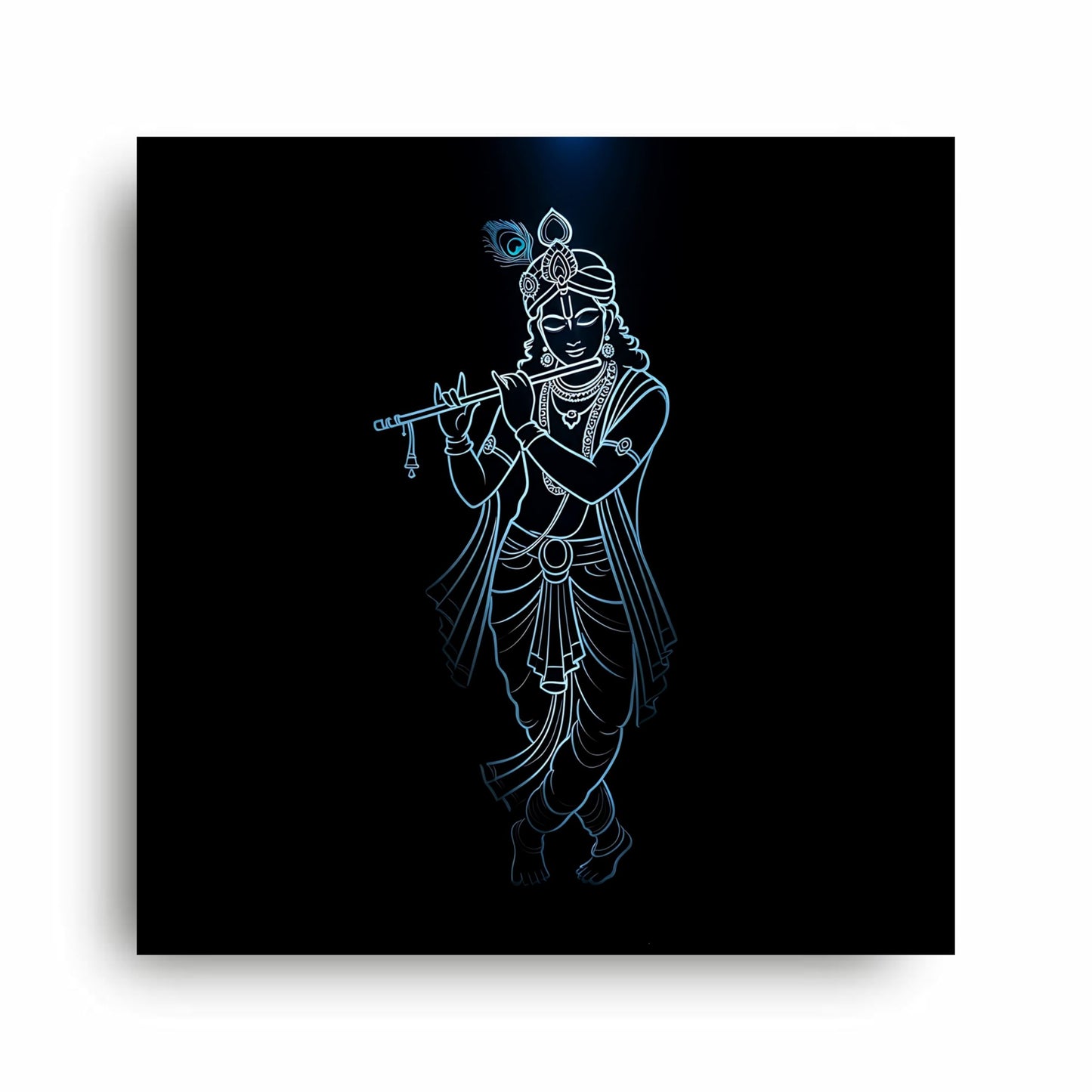 Art to Doors | Divine Lord Krishna Idol Art | Square | Art Print | Home Decor | Wall Decor | Gifts for Women | Gifts for Men | Gift Items | Wall Art