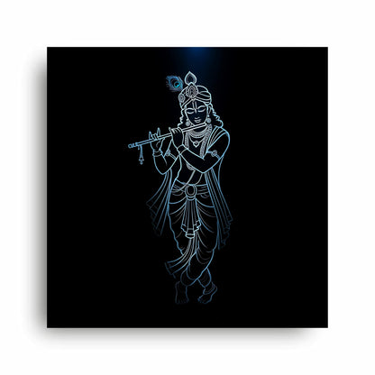 Art to Doors | Divine Lord Krishna Idol Art | Square | Art Print | Home Decor | Wall Decor | Gifts for Women | Gifts for Men | Gift Items | Wall Art