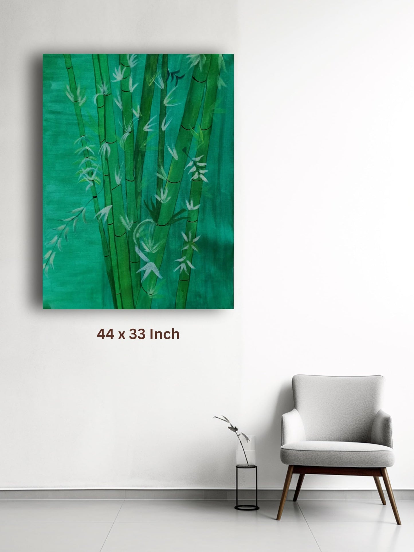 Art to Doors | Bamboo Shoots | Artist Lovina Cano | Vertical | Art Prints | Home Decor | Wall Art | Gift Items | Canvas Frame