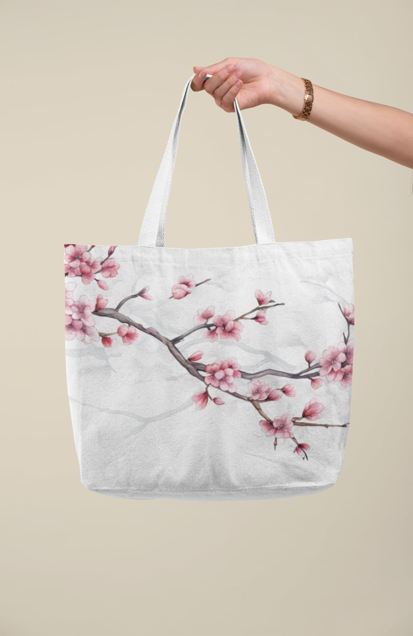 Art to Doors | Spring's Kiss | Tote Bags | Shopping Bag For Grocery | Aesthetic Carry Bag | Tote Bag for Shopping, Travel, office & beach bags for women