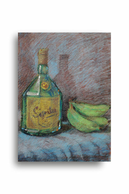 Green Still Life Art | Artist Vikram Wadkar | Art Print | Personalized Gift For Anniversary, Birthday, Wedding, Home Decor | Wall Frames For Home Office Study Room Decor