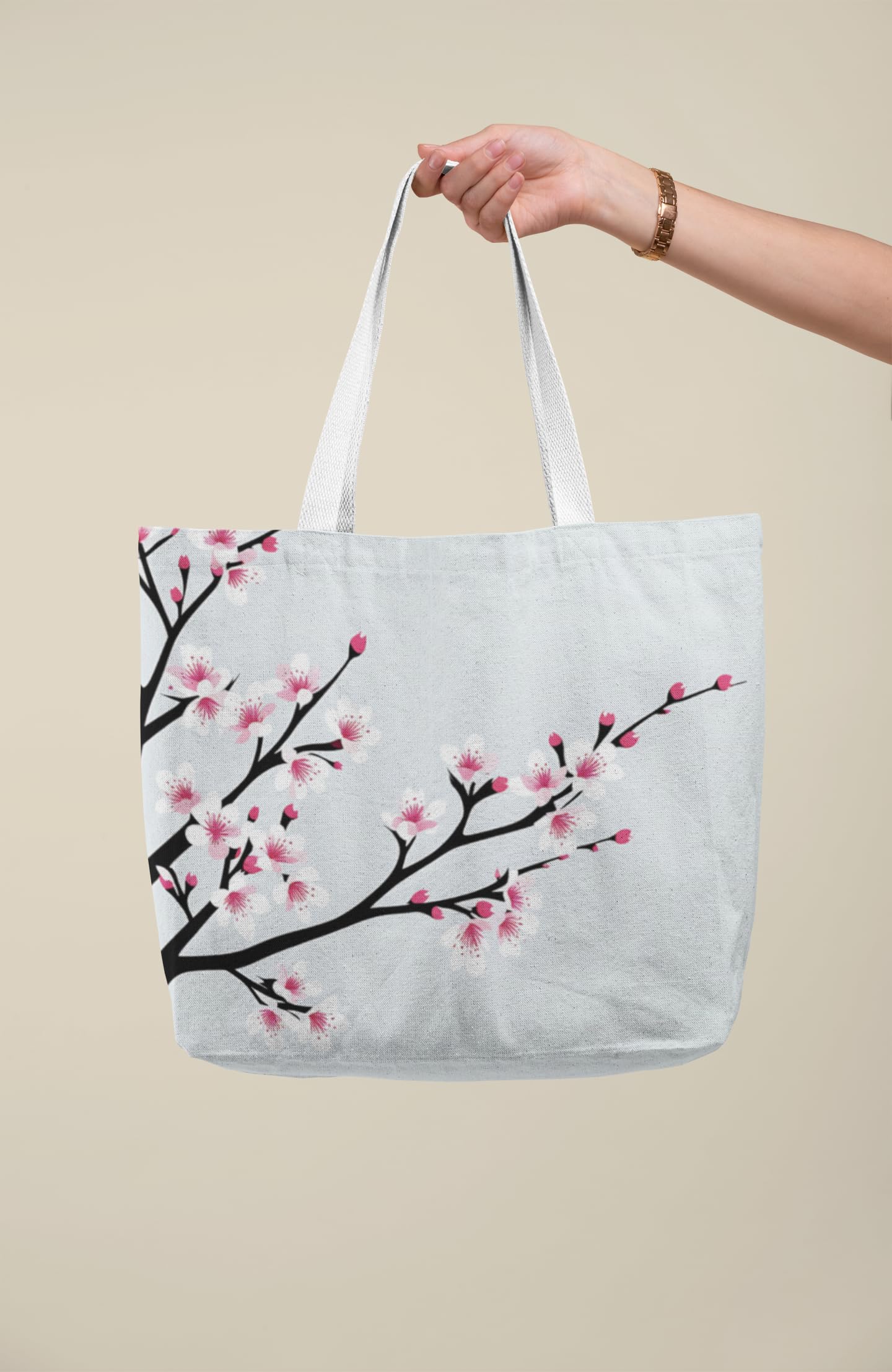 Art to Doors | Japanese Spring | Tote Bags | Shopping Bag For Grocery | Aesthetic Carry Bag | Tote Bag for Shopping, Travel, office & beach bags for women