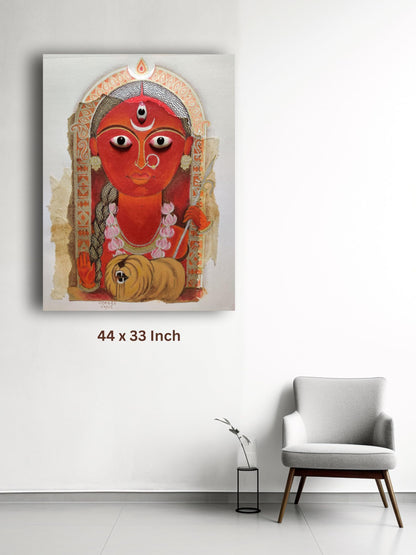 Art to Doors | Durga Devi | Artist Shachi | Vertical | Art Print | Home Decor | Wall Decor | Gifts for Women | Gifts for Men | Gift Items | Wall Art