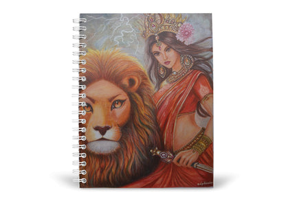 Art to Doors | The Power Of Good Over Evil | Artist Deepika Khemani | Spiral Notebooks | A5 Size Paper | 120 Pages | 70 GSM Paper | Attractive Cover Designs