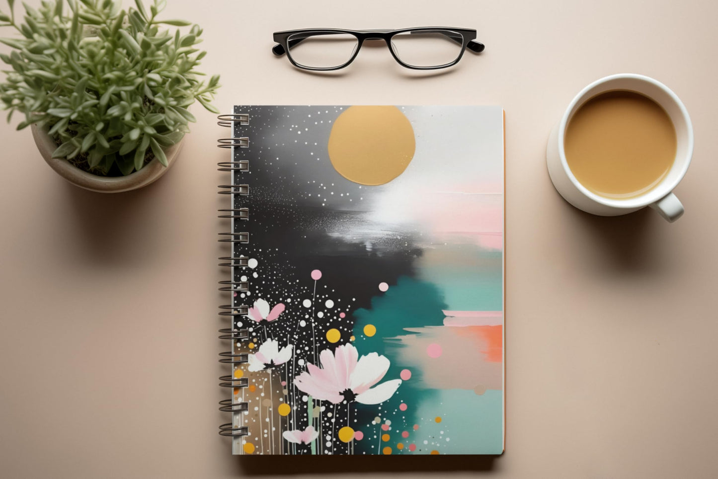 Art to Doors | Dreamscape | Spiral Notebooks | A5 Size Paper | 120 Pages | 70 GSM Paper | Attractive Cover Designs