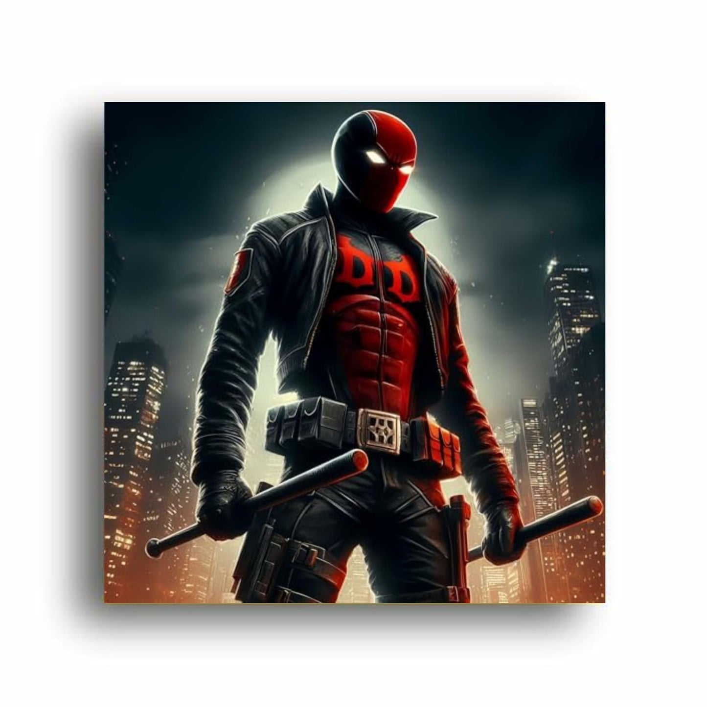 Art to Doors Merc with a Brush: Deadpool Hero Canvas Prints