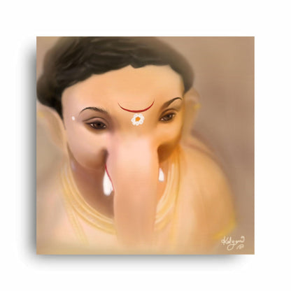 Art to Doors | Shree Ganesha | Artist Kalyani Wankhede | Square| Art Print | Home Decor | Wall Decor | Gifts for Women | Gifts for Men | Gift Items