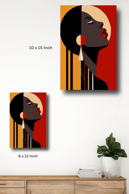 Art to Doors | Africans Women Wall Art | Artist Mohini Malviya | Vertical | Art Print | Home Decor | Wall Decor | Gift Items | Wall Art