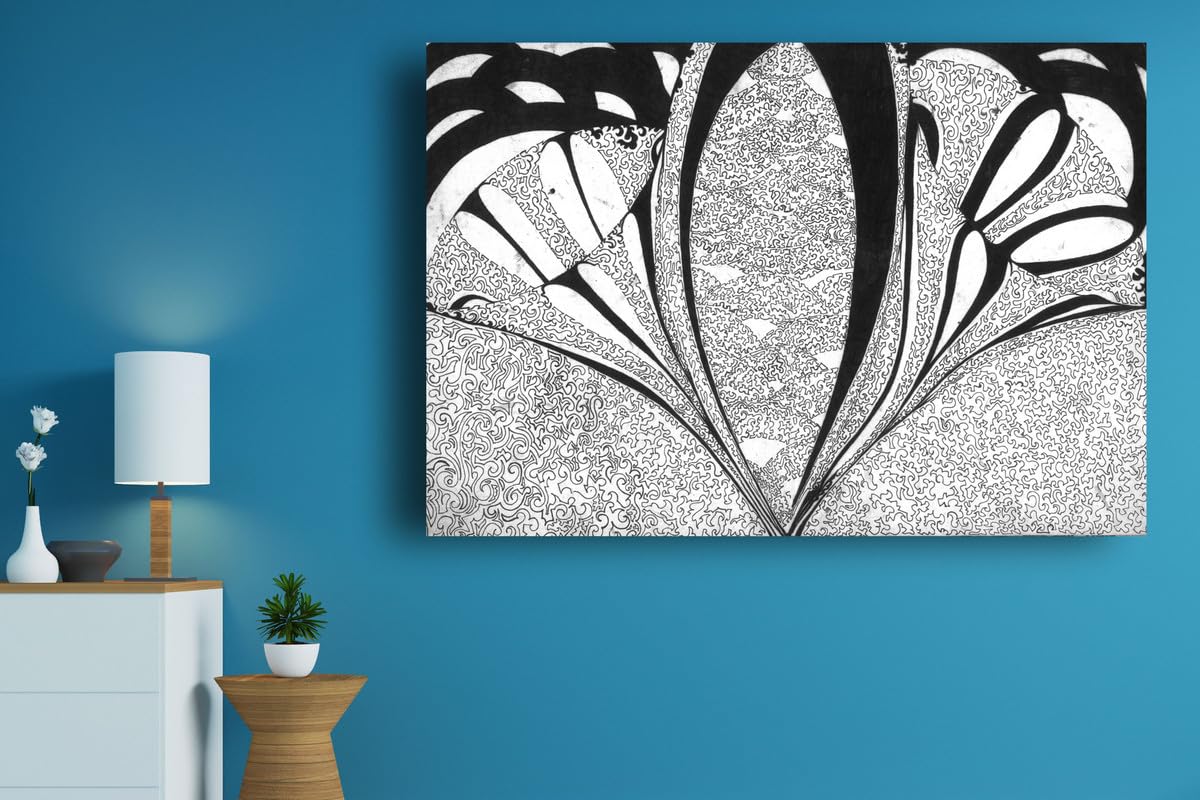 Art to Doors| My form of Ying & Yang | Artist 128_direction | Rectangle | Art Print | Home Decor | Wall Decor | Gift Items | Canvas Frame