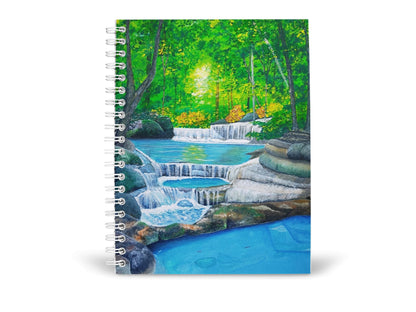 Art to Doors | The Green Valley | Artist Sudesh Kundley | Spiral Notebooks | A5 Size Paper | 120 Pages | 70 GSM Paper | Attractive Cover Designs