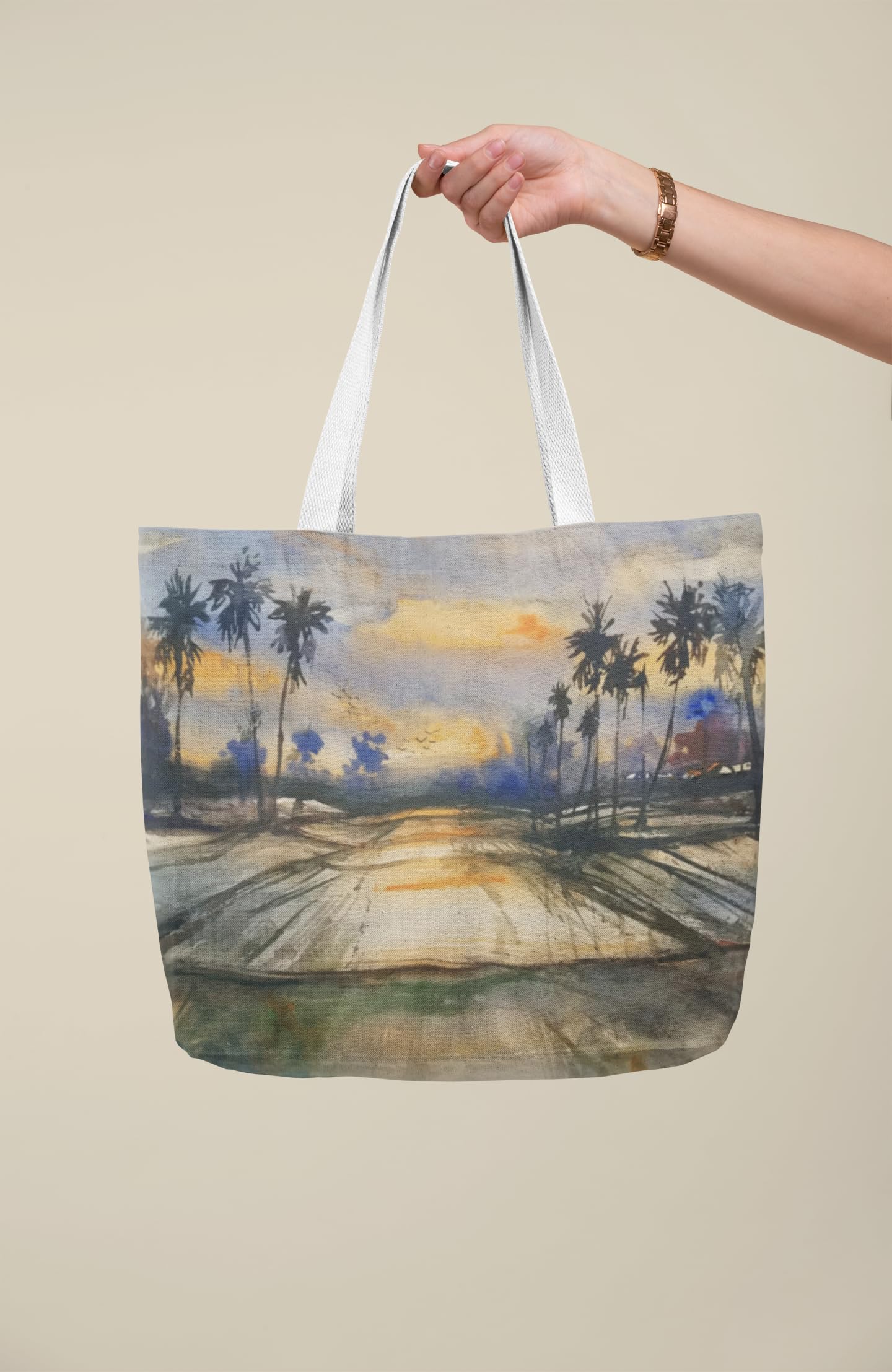 Art to Doors | Dusk's Tranquility | Tote Bags | Shopping Bag For Grocery | Aesthetic Carry Bag | Tote Bag for Shopping, Travel, office & beach bags for women