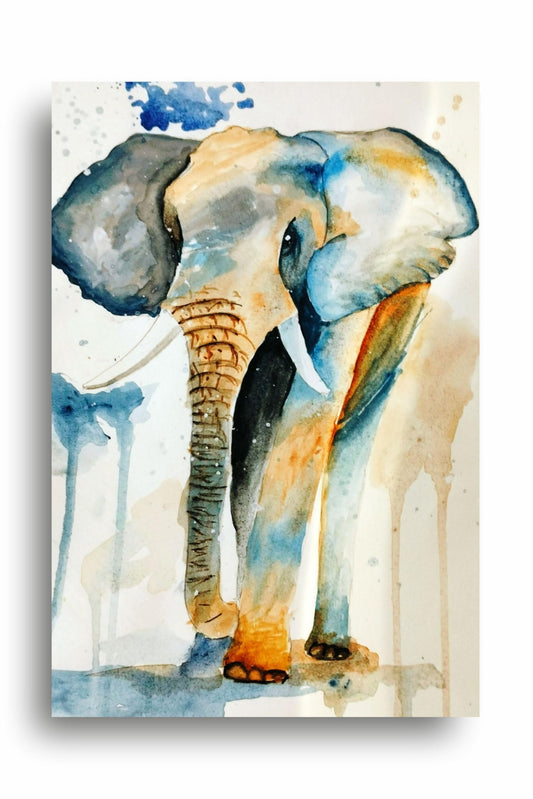 Art to Doors | Wild Life-The Elephant | Artist Sudesh Kundley | Vertical | Art Print | Home Decor | Wall Decor | Gift Items | Wall Art