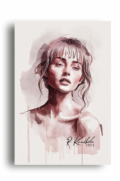 Art to Doors | Peaceful Soul | Artist Riika Kandhola | Vertical | Art Print | Home Decor | Wall Decor | Gifts for Women | Gifts for Men | Gift Items | Wall Art