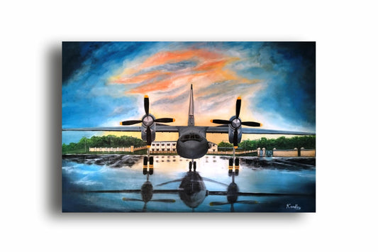 Art to Doors | Aircraft An-32 | Artist Sudesh Kundley | Horizontal | Art Print | Home Decor | Wall Decor | Gift Items | Wall Art