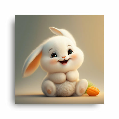 Art to Doors | Whimsical Bunny Art | Square | Art Print | Home Decor | Wall Decor | Gifts for Women | Gifts for Men | Gift Items | Wall Art