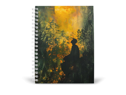 Art to Doors | Lunar Solitude | Spiral Notebooks | A5 Size Paper | 120 Pages | 70 GSM Paper | Attractive Cover Designs