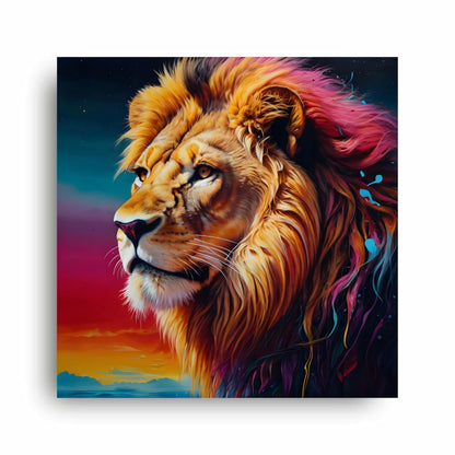 Art to Doors | Majestic Lion Art | Square | Art Print | Home Decor | Wall Decor | Gifts for Women | Gifts for Men | Gift Items | Wall Art