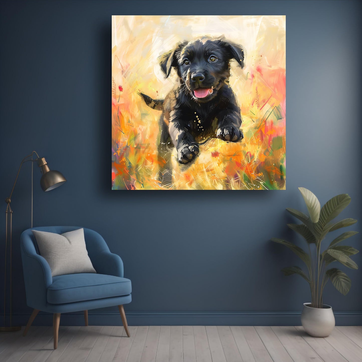 Art to Doors | Cozy Dog Bed Essentials Art | Square | Art Print | Home Decor | Wall Decor | Gifts for Women | Gifts for Men | Gift Items | Wall Art