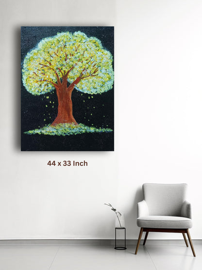 Art to Doors | Tree Painting On Canvas | Artist Asma Shabeer | Vertical | Art Print | Home Decor | Wall Decor | Gifts for Women | Gifts for Men | Gift Items | Wall Art