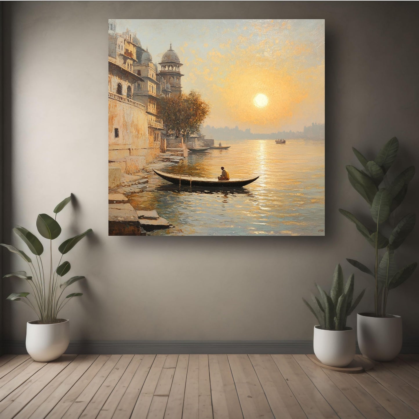 Art to Doors | Ganges Serenity Art | Square | Art Print | Home Decor | Wall Decor | Gifts for Women | Gifts for Men | Gift Items | Wall Art