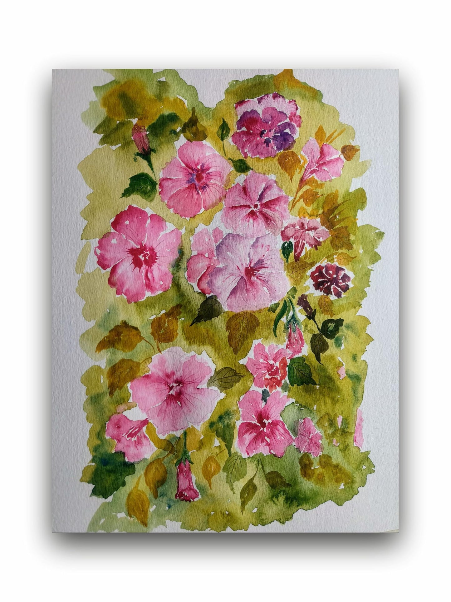 Art to Doors | Hibiscus | Artist Alka Mathur | Vertical | Art Print | Home Decor | Wall Decor | Gift Items | Wall Art