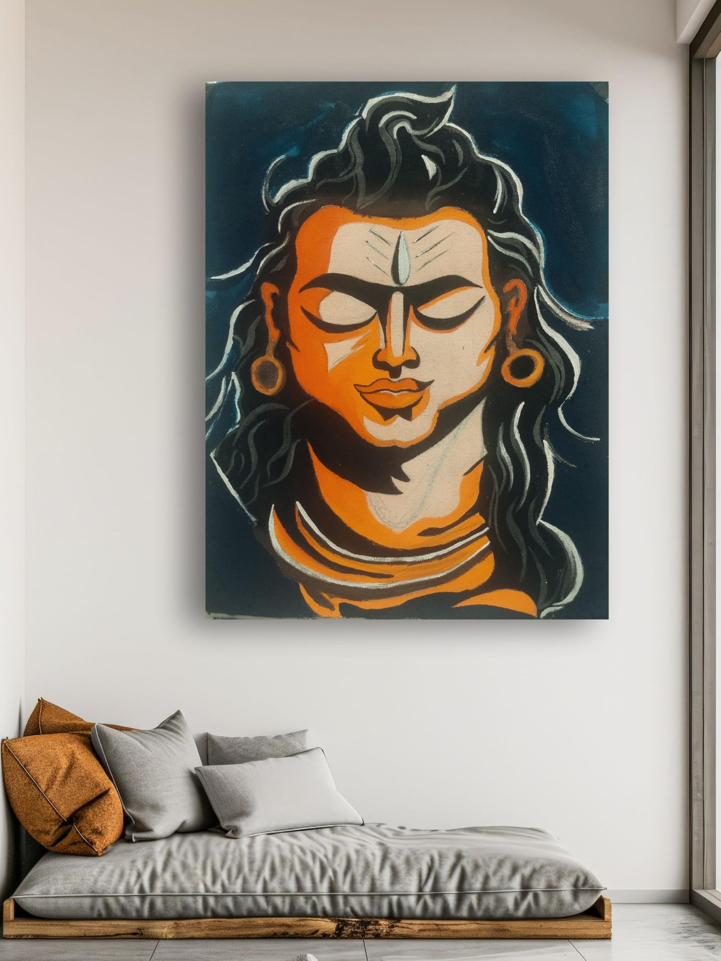 Art to Doors | Lord Shiva | Artist Bindu Kamboj | Vertical| Art Print | Home Decor | Wall Decor | Gifts for Women | Gifts for Men | Gift Items | Wall Art