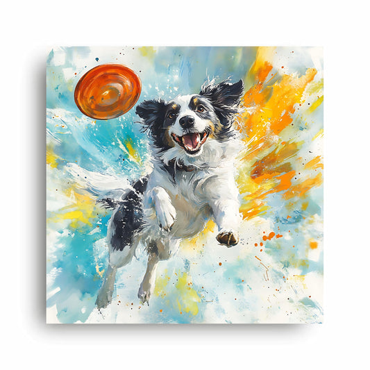 Art to Doors | Flying Disc for Dog Art | Square | Art Print | Home Decor | Wall Decor | Gifts for Women | Gifts for Men | Gift Items | Wall Art