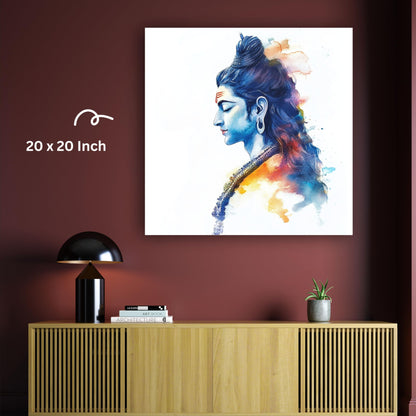 Art to Doors | Divine Lord Shiva Idol Art | Square | Art Print | Home Decor | Wall Decor | Gifts for Women | Gifts for Men | Gift Items | Wall Art