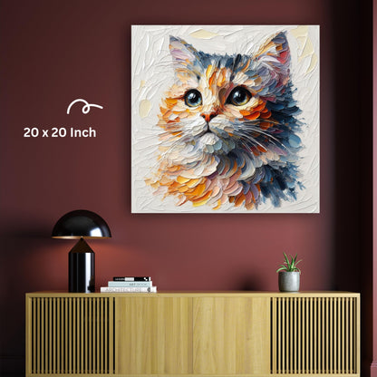 Art to Doors | Premium Cat Art Print | Square | Art Print | Home Decor | Wall Decor | Gifts for Women | Gifts for Men | Gift Items | Wall Art