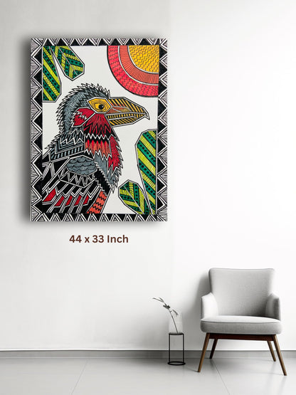 Art to Doors | Bearded Barbet | Artist Puja Kumari | Vertical | Art Print | Home Decor | Wall Decor | Gifts for Women | Gifts for Men | Gift Items | Wall Art